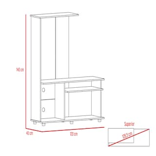 Foto 7 | Mesa para Tv CLW Negro