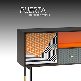 Foto 3 | Mesa para Televisión Ilios Innova Tv1003 Multicolor