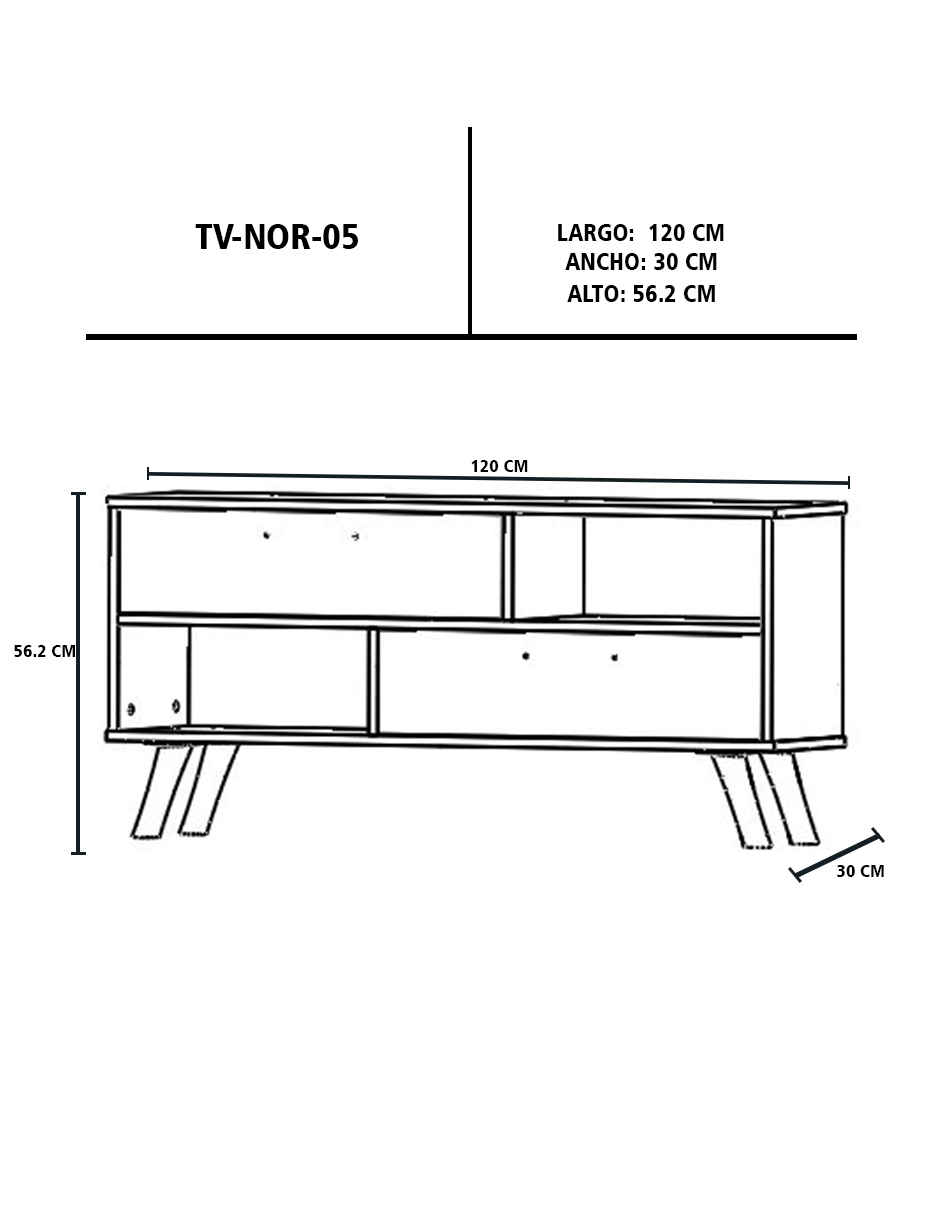 Foto 9 pulgar | Mueble para Tv Artemis Negro