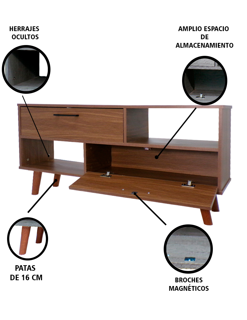 Foto 8 pulgar | Mueble para Tv Artemis Marrón