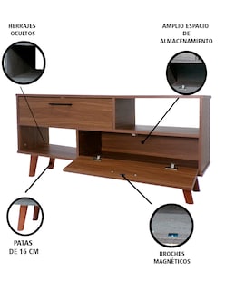 Foto 7 | Mueble para Tv Artemis Marrón