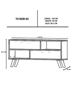Foto 8 | Mueble para Tv Artemis Marrón