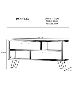 Foto 8 | Mueble para Tv Artemis Marrón