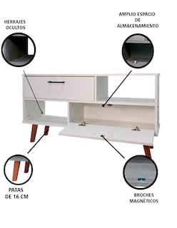 Foto 6 | Mueble para Tv Artemis Blanco