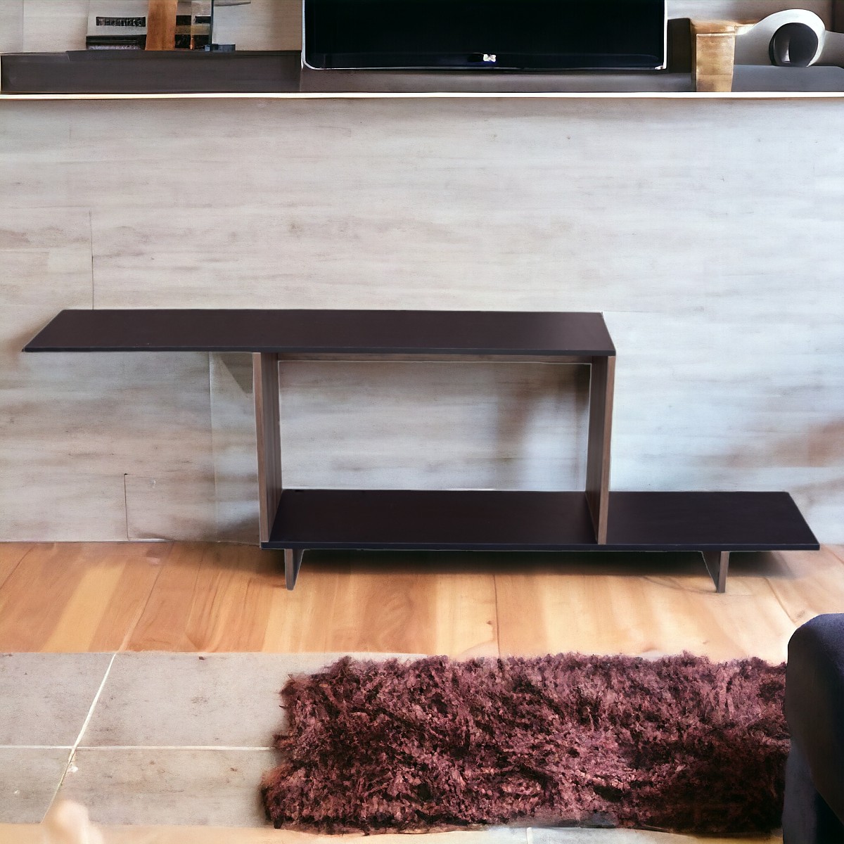 Foto 6 | Mueble Para Tv Rack Centro De Entretenimiento Milano Parota Negro