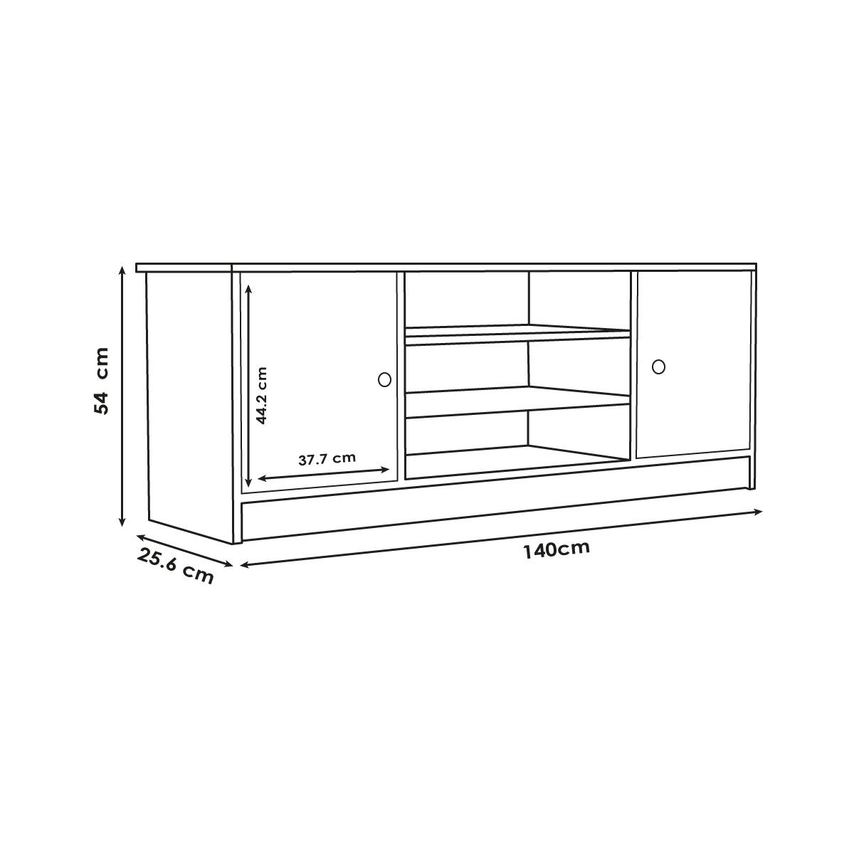 Foto 8 pulgar | Mueble para Tv Pidotodo Blanco