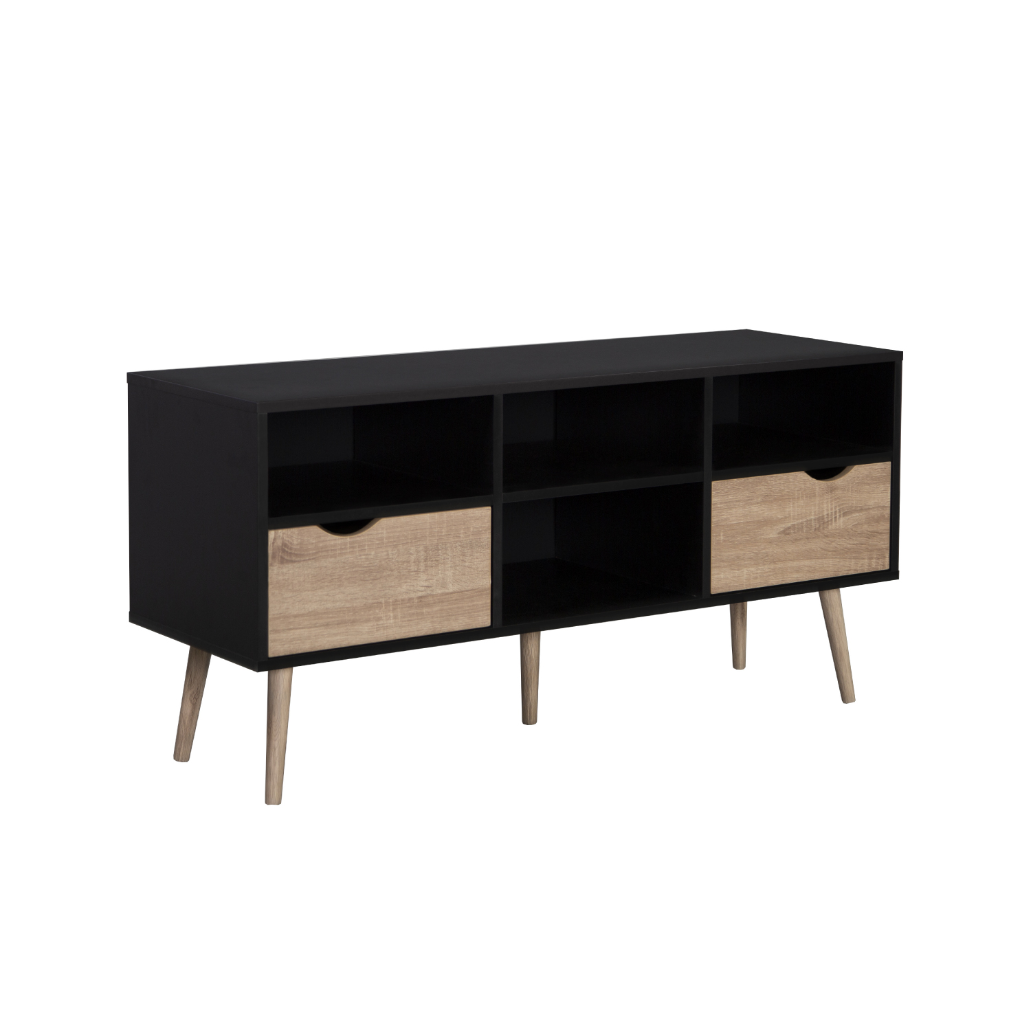 Foto 3 pulgar | Mueble De Tv Top Living Bolonia Black Nórdico Negro