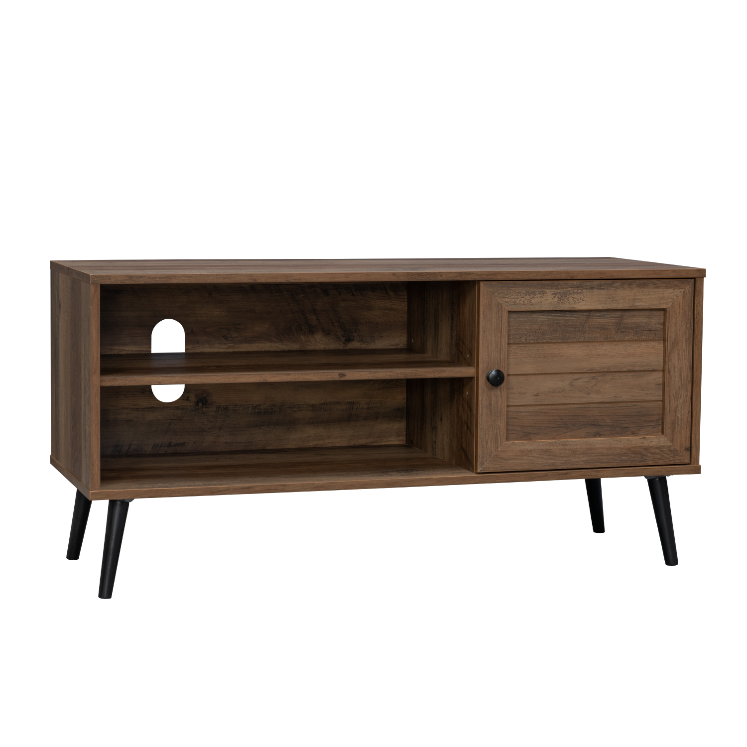 Foto 2 | Mueble De Tv Top Living Tucca-m Con Estantes Y Puerta Café Oscuro