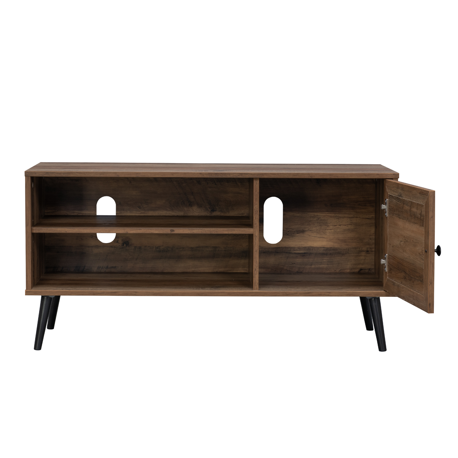 Foto 3 | Mueble De Tv Top Living Tucca-m Con Estantes Y Puerta Café Oscuro