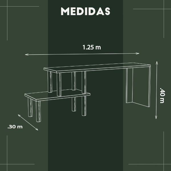 Foto 7 pulgar | Mueble de Tv Moru Play Negro