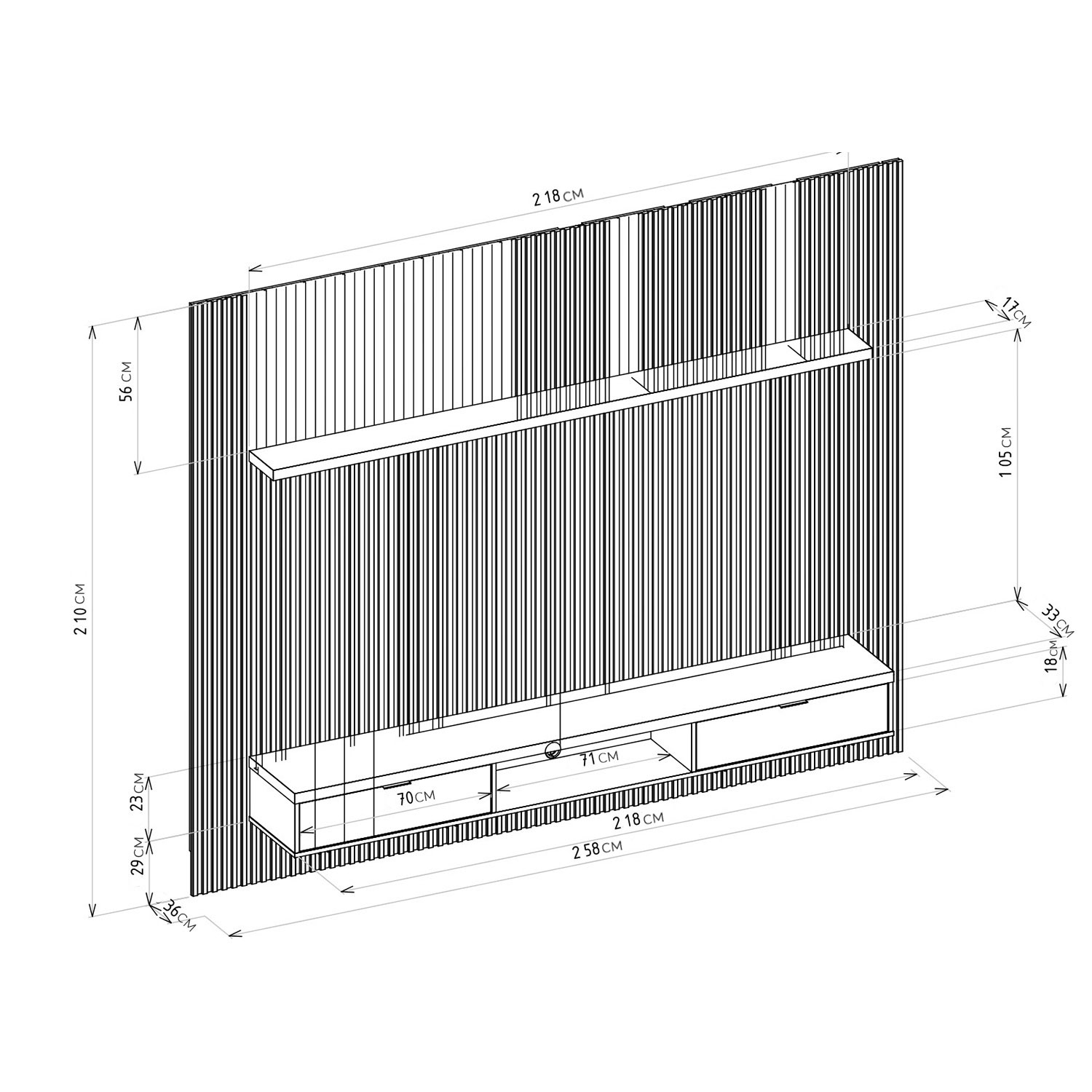 Foto 7 | Panel Para Tv Bossa Aruba 2.6 Natural/off White