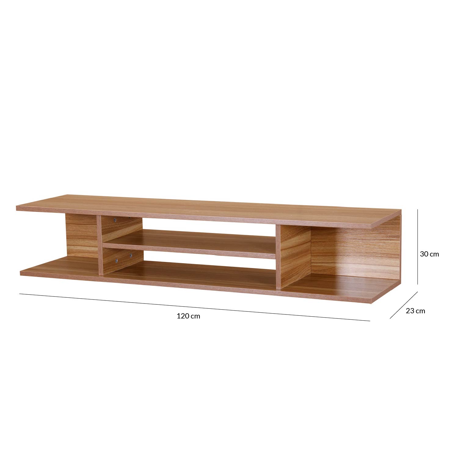 Foto 9 pulgar | Mueble para TV Ilios Innova TVFlot/Maple con Repisa Flotante