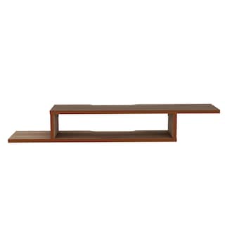 Foto 5 | Mesa Para Tv Flotante Dilix, Castaño, Con Superficie Para Objetos Decorativos