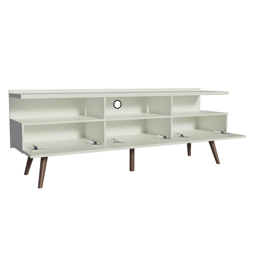Foto 5 pulgar | Mueble Para Tv Hasta 65 Pulgadas Madesa Londres Con Patas Retro Blanco