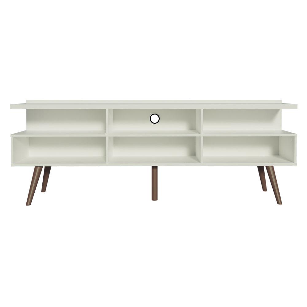 Foto 6 pulgar | Mueble Para Tv Hasta 65 Pulgadas Madesa Londres Con Patas Retro Blanco