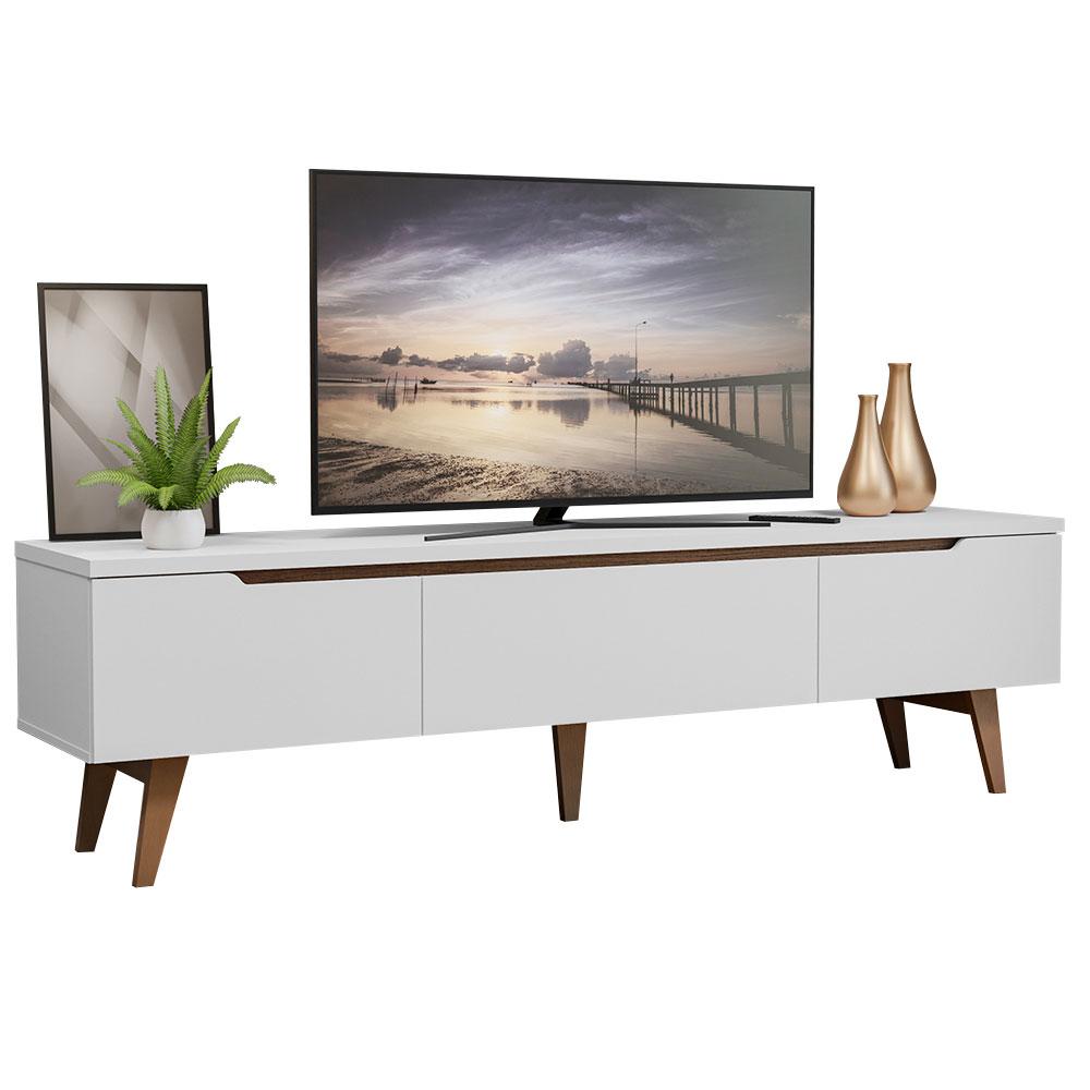 Foto 2 pulgar | Mueble Para Tv Hasta 75 Pulgadas Madesa Reims 2 Puertas 1 Cajón - Blanco