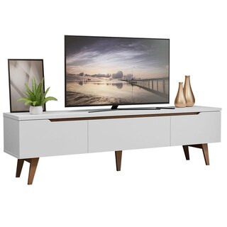 Foto 1 | Mueble Para Tv Hasta 75 Pulgadas Madesa Reims 2 Puertas 1 Cajón - Blanco