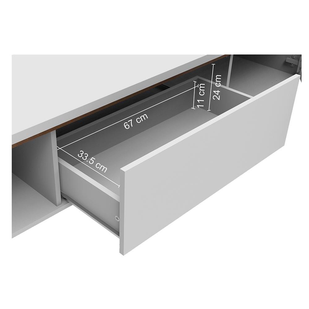Foto 7 pulgar | Mueble Para Tv Hasta 75 Pulgadas Madesa Reims 2 Puertas 1 Cajón - Blanco