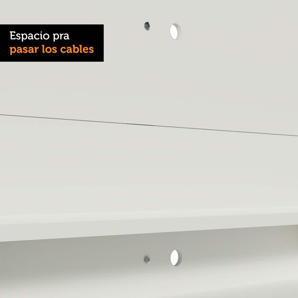 Foto 7 pulgar | Panel Para Tv Hasta 60 Pulgadas Madesa Alfa Blanco