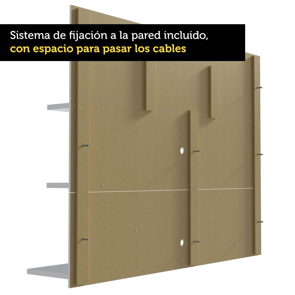 Foto 8 pulgar | Panel Para Tv Hasta 60 Pulgadas Madesa Alfa Blanco