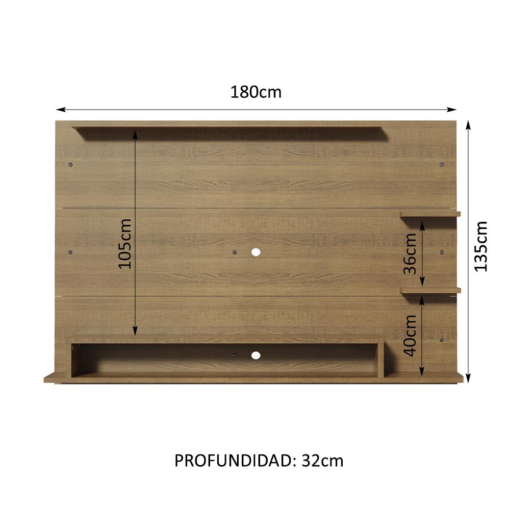 Foto 4 pulgar | Panel Para Tv Hasta 60 Pulgadas Madesa Alfa Marrón