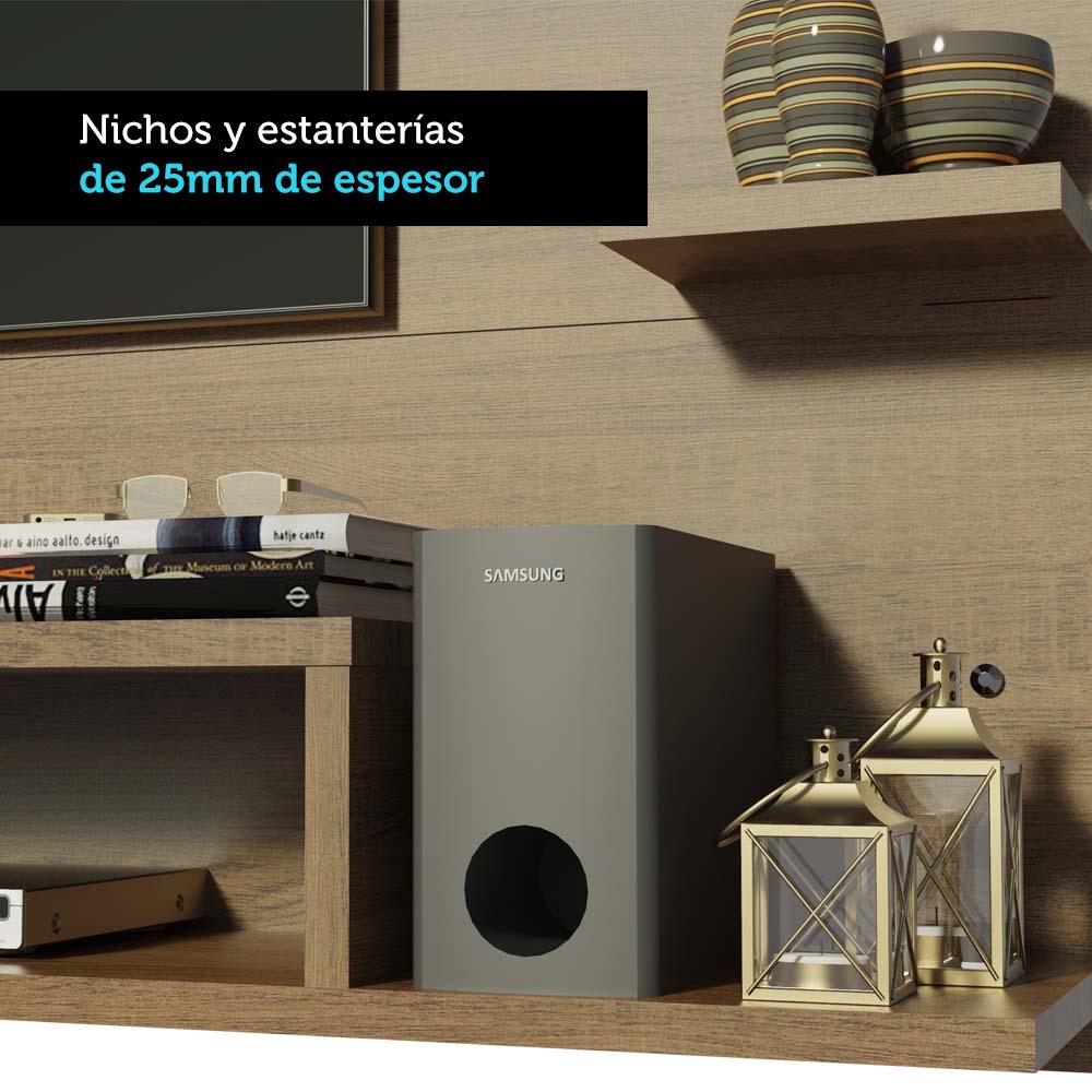 Foto 5 | Panel Para Tv Hasta 60 Pulgadas Madesa Alfa Marrón