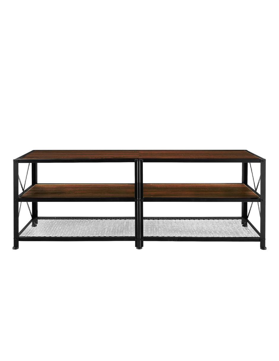 Foto 2 pulgar | Mueble para Tv Bluelander de 60 Pulgadas con Estante Organizador de 3 Niveles Café