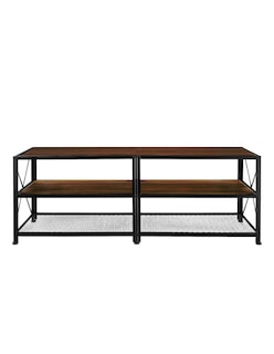 Foto 1 | Mueble para Tv Bluelander de 60 Pulgadas con Estante Organizador de 3 Niveles Café