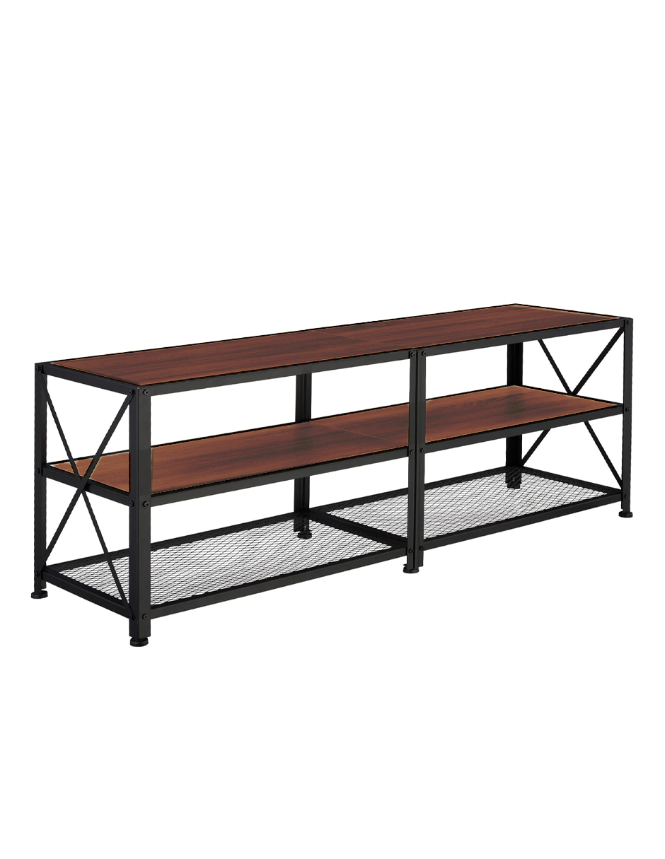 Foto 3 pulgar | Mueble para Tv Bluelander de 60 Pulgadas con Estante Organizador de 3 Niveles Café