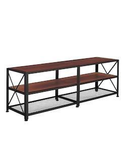 Foto 2 | Mueble para Tv Bluelander de 60 Pulgadas con Estante Organizador de 3 Niveles Café