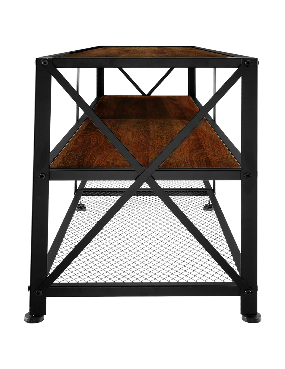 Foto 4 pulgar | Mueble para Tv Bluelander de 60 Pulgadas con Estante Organizador de 3 Niveles Café