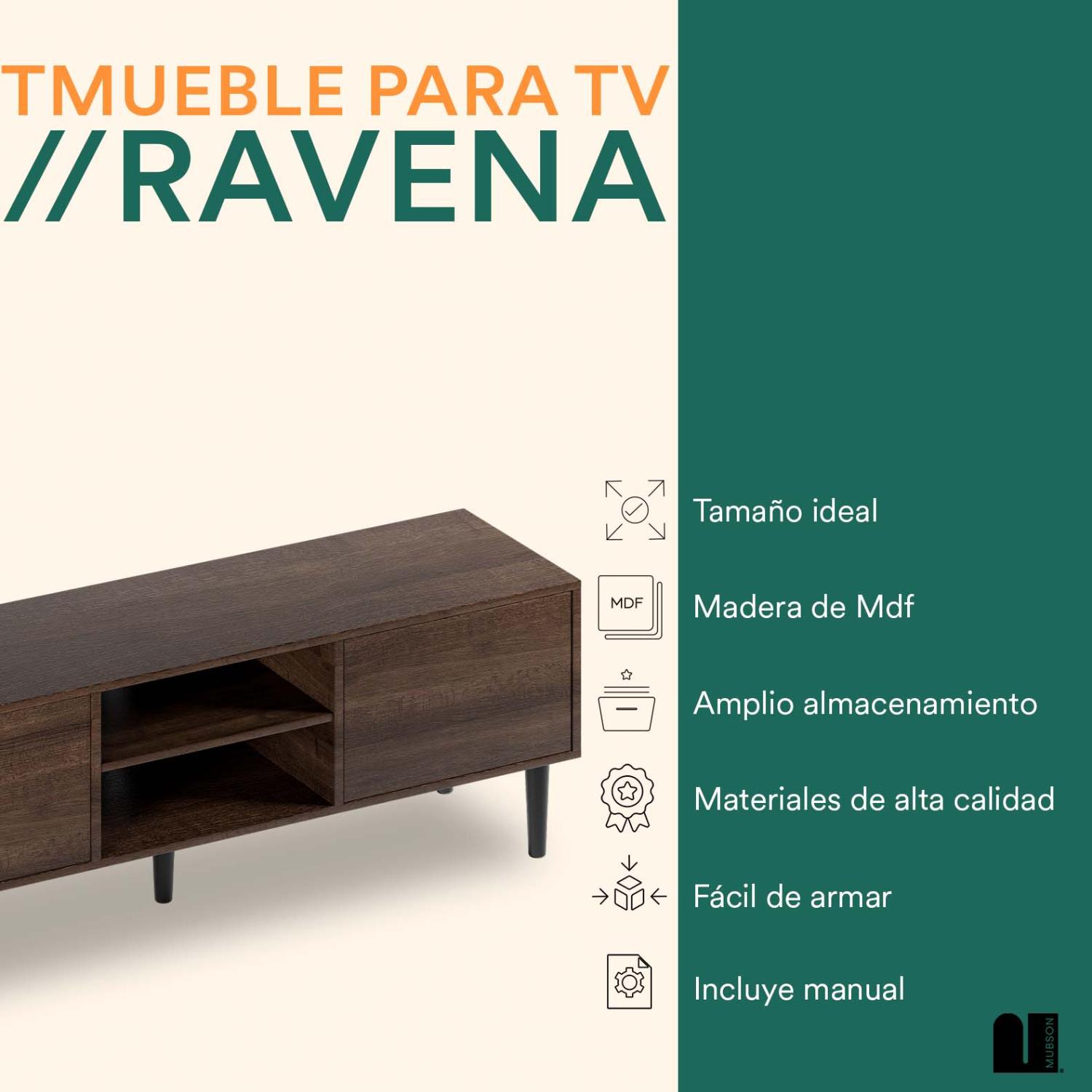 Foto 3 pulgar | Mesa Para Tv Mubson. Centro De Entretenimiento Ravena