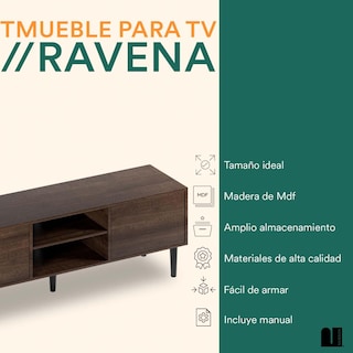 Foto 2 | Mesa Para Tv Mubson. Centro De Entretenimiento Ravena
