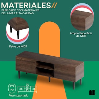 Foto 3 | Mesa Para Tv Mubson. Centro De Entretenimiento Ravena