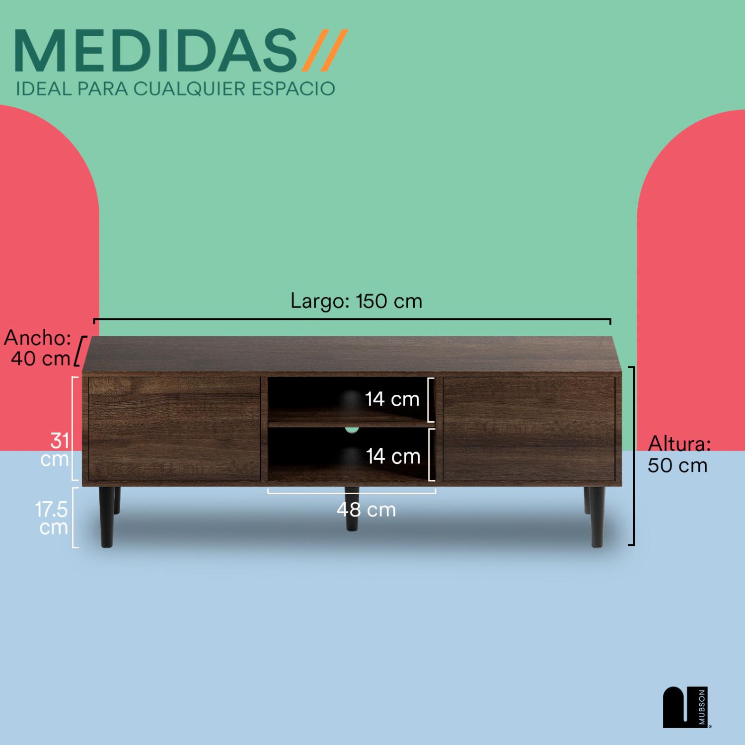 Foto 5 | Mesa Para Tv Mubson. Centro De Entretenimiento Ravena