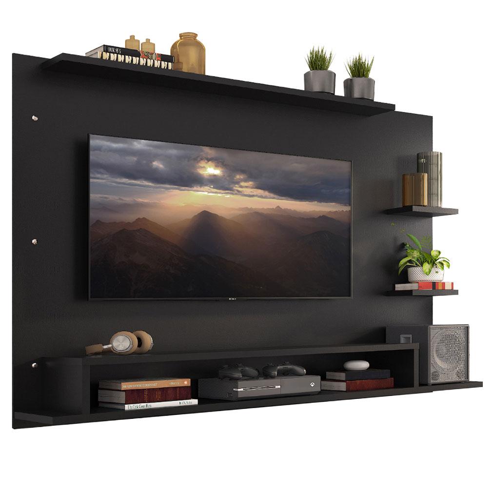 Panel Para Tv Hasta 60 Pulgadas Madesa Alfa Negro