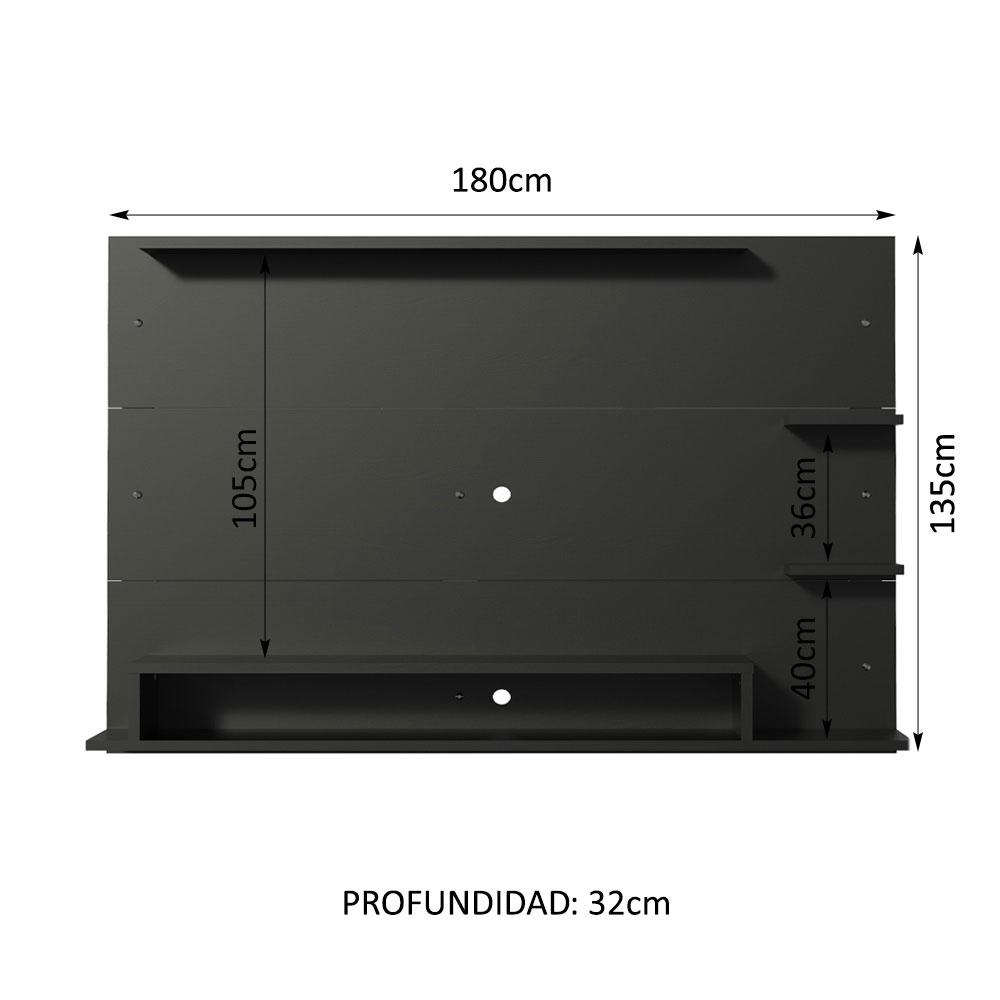 Foto 4 pulgar | Panel Para Tv Hasta 60 Pulgadas Madesa Alfa Negro