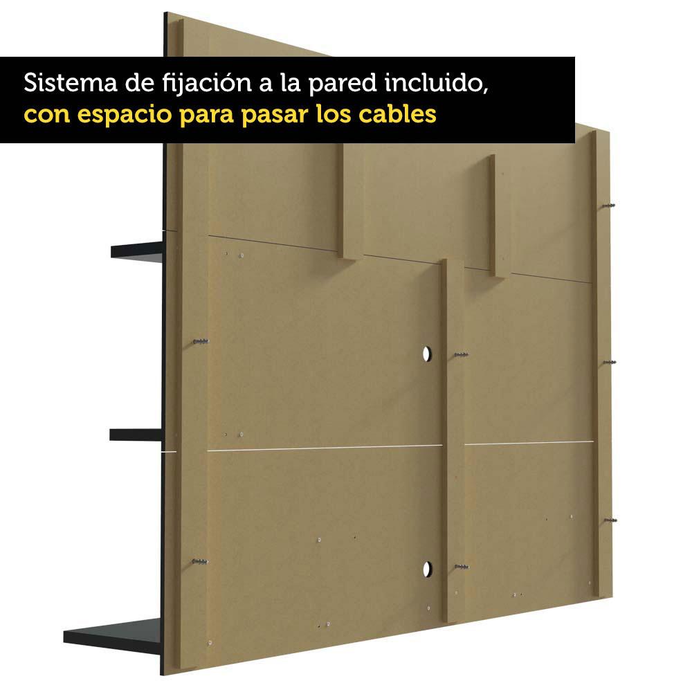 Foto 7 pulgar | Panel Para Tv Hasta 60 Pulgadas Madesa Alfa Negro