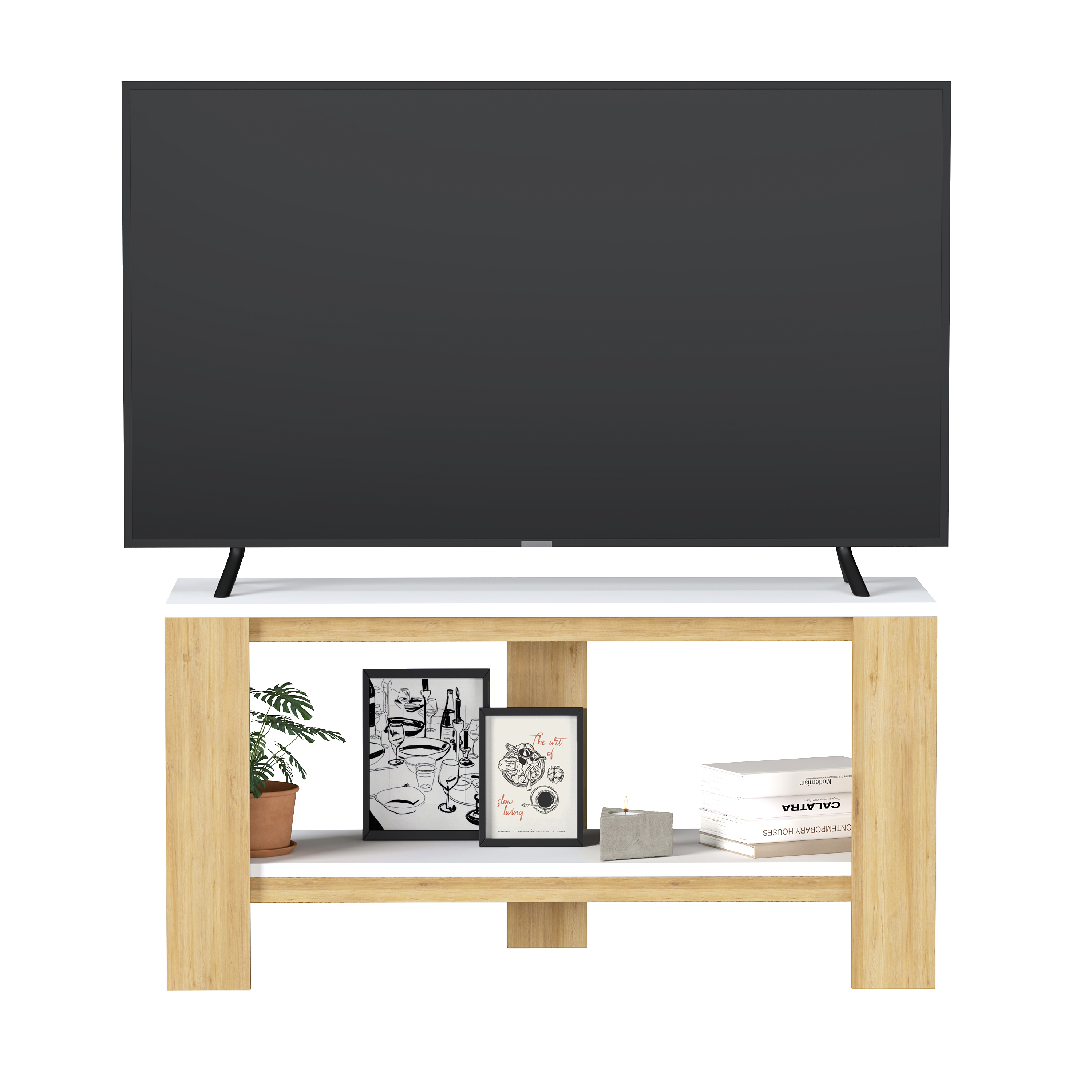 Foto 3 pulgar | Mueble de Tv Frame Moru Blanco