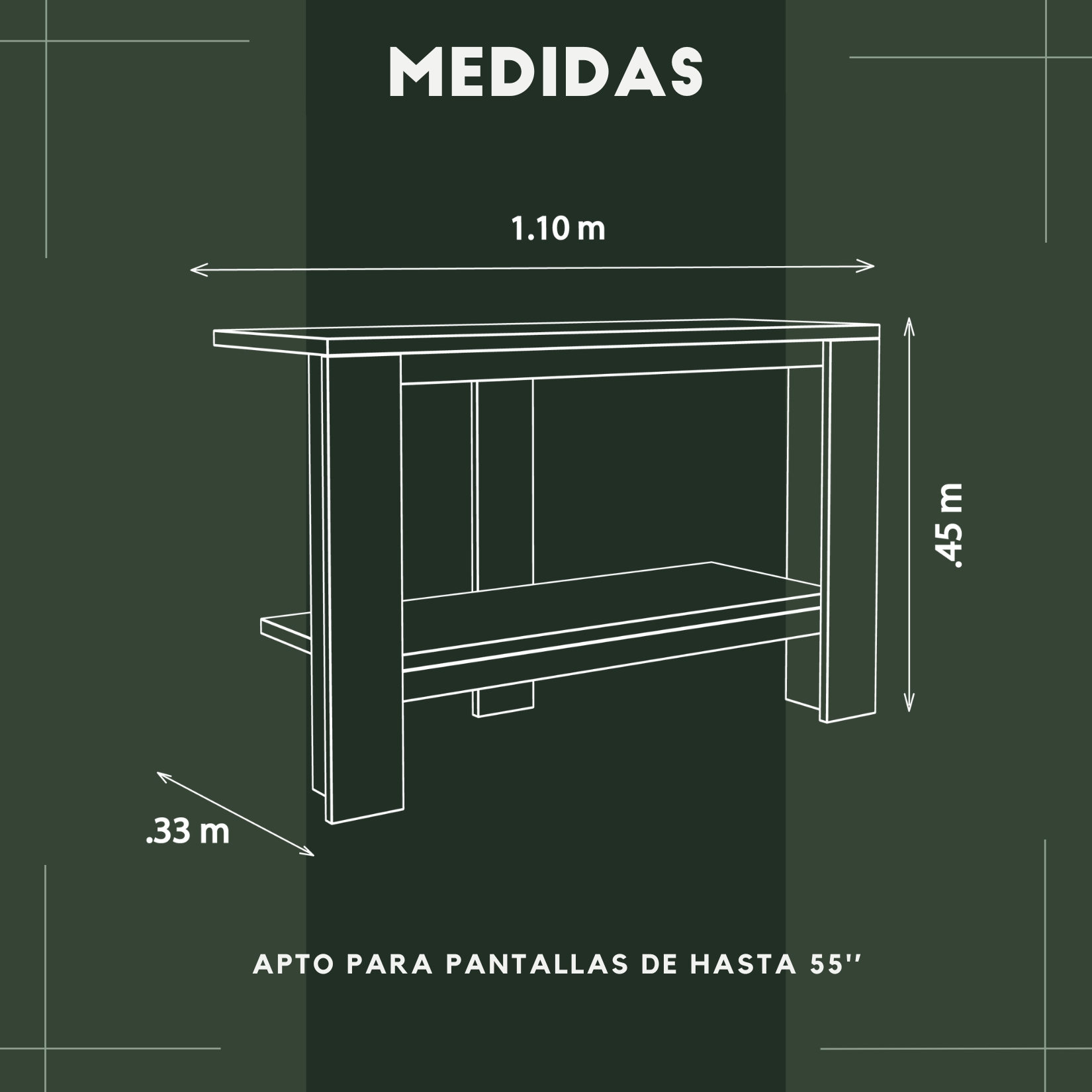 Foto 7 pulgar | Mueble de Tv Frame Moru Blanco