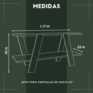 Foto 6 | Mueble de Tv Rack Moru Blanco