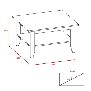 Foto 7 | Combo Siruel Incluye Librero Bajo, Mesa de Centro y Rack Para Tv Virtual Muebles