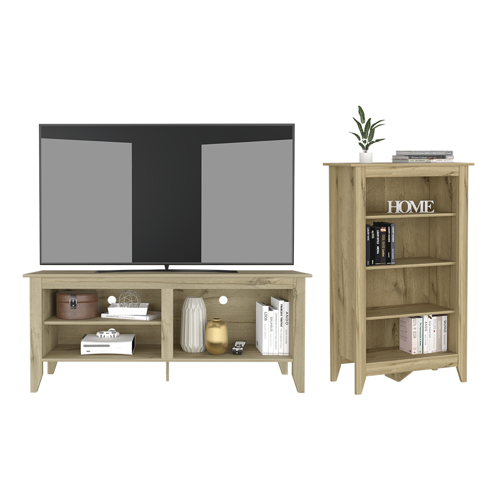 Combo Jaco Incluye Librero y Rack para Tv Virtual Muebles