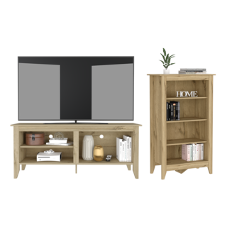 Foto 1 | Combo Jaco Incluye Librero y Rack para Tv Virtual Muebles