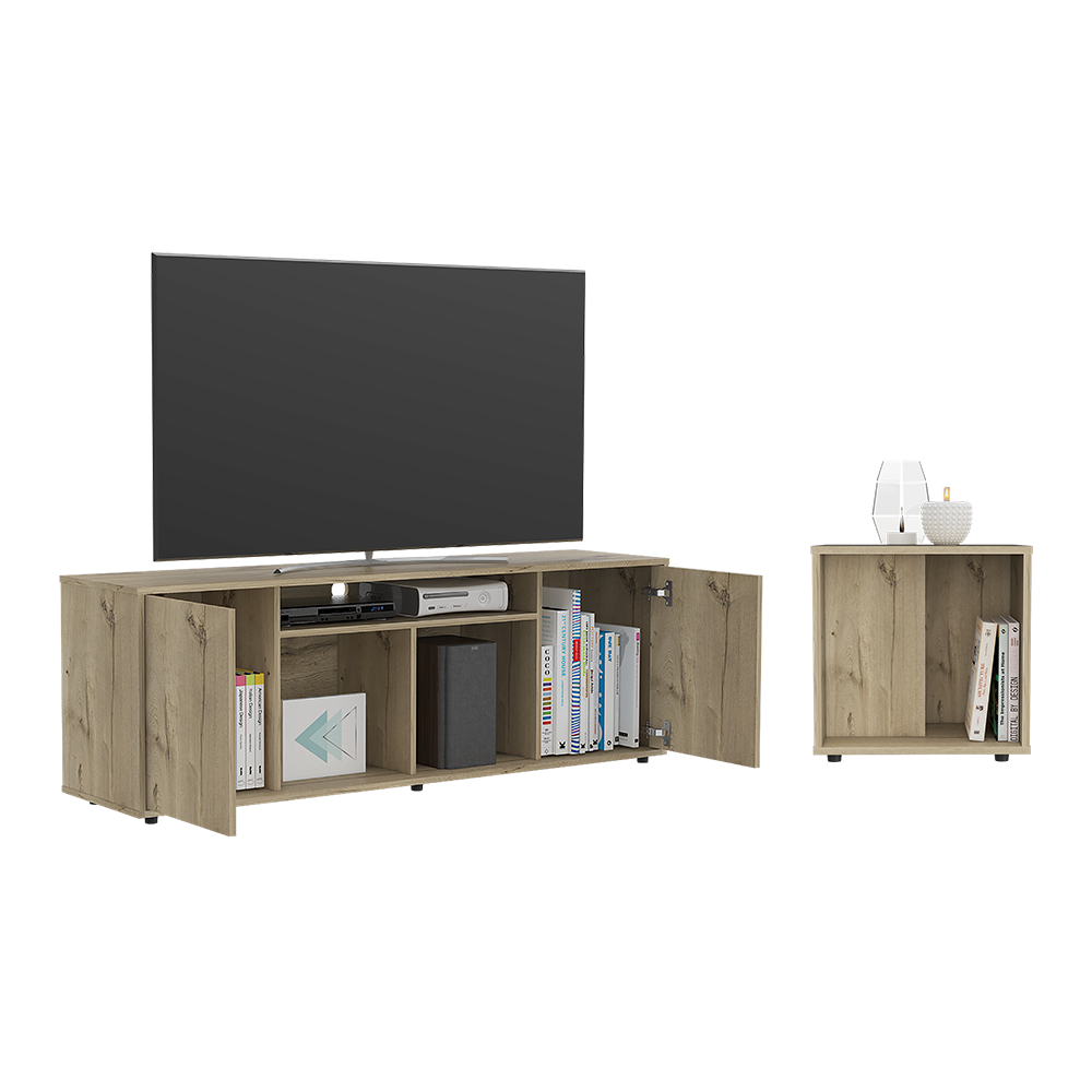 Combo Eco, Incluye Mesa Auxiliar Y Rack Para Tv