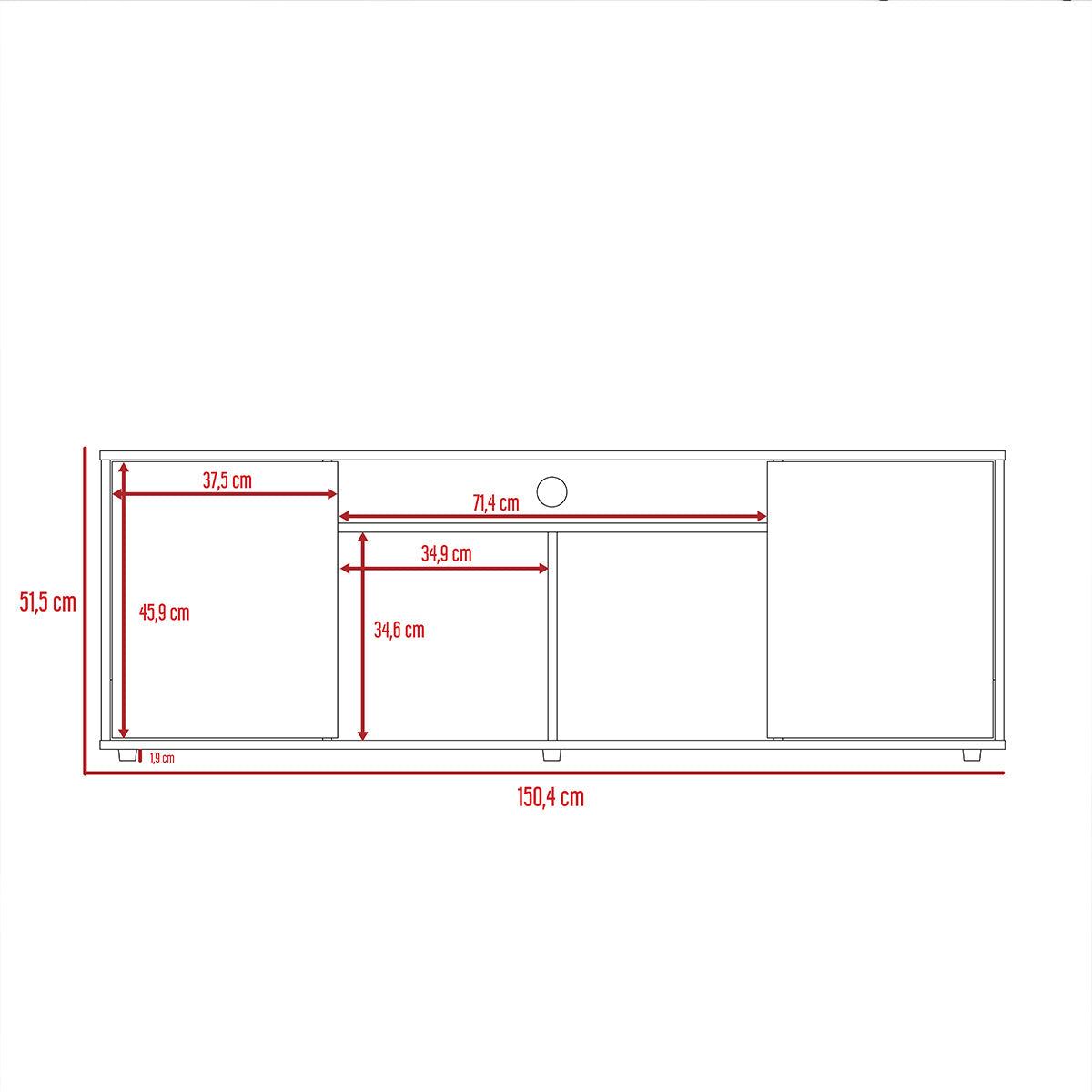 Foto 7 | Combo Eco, Incluye Mesa Auxiliar Y Rack Para Tv