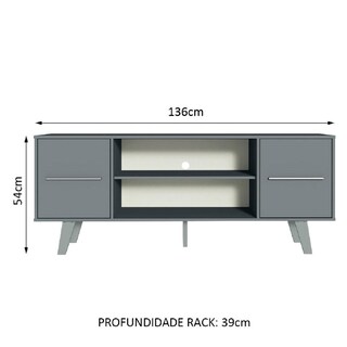 Foto 3 | Mueble Mesa Para Tv Rack Copenhaguen Madesa Hasta 55'' 02