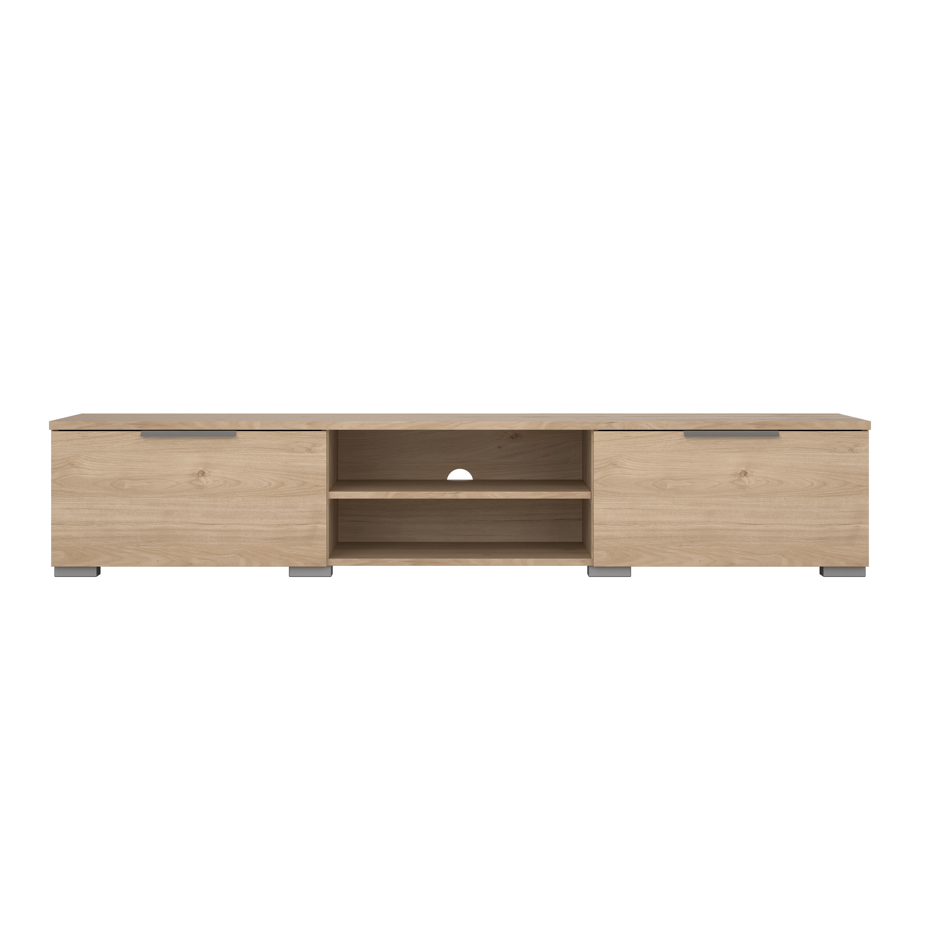 Foto 2 pulgar | Mueble De Tv Color Madera 2 Puertas 1 Entrepaño Hecho De Madera Industrializada 173cm (ancho)*40cm (profundo)