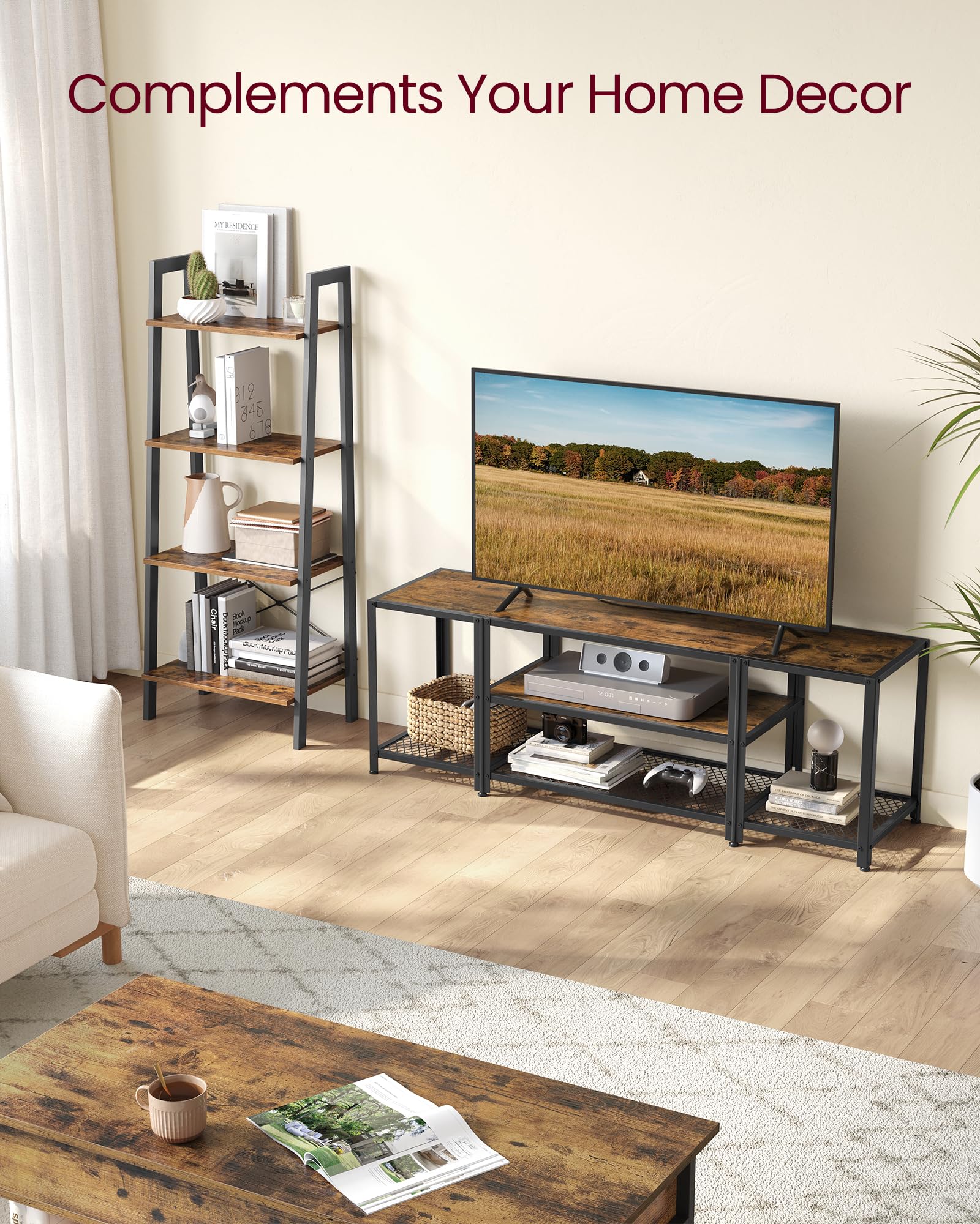 Foto 4 | Mesa para Tv Vasagle Marrón
