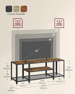 Foto 6 | Mesa para Tv Vasagle Marrón